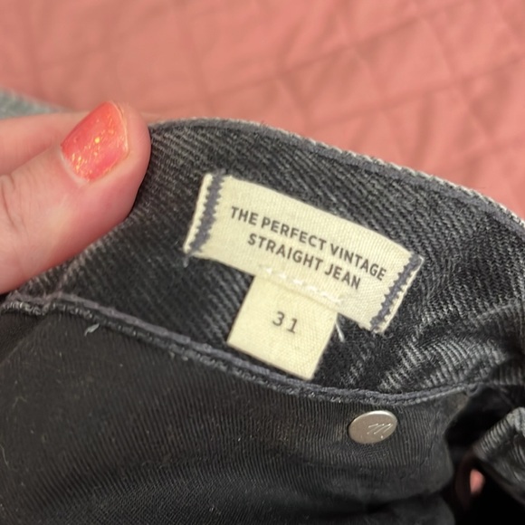 Madewell Perfect Vintage Straight Jean in Acid Wash, size 31 EUC - Picture 7 of 10